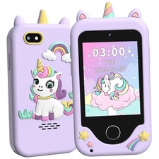Kids Phone Toys for 3 4 5 6 7 8 Year Old Girls, Touchscreen Toddler Phone wit...