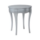 Scratch & Dent Guildmaster Manor Accent Table In Antiqued Silver Leaf