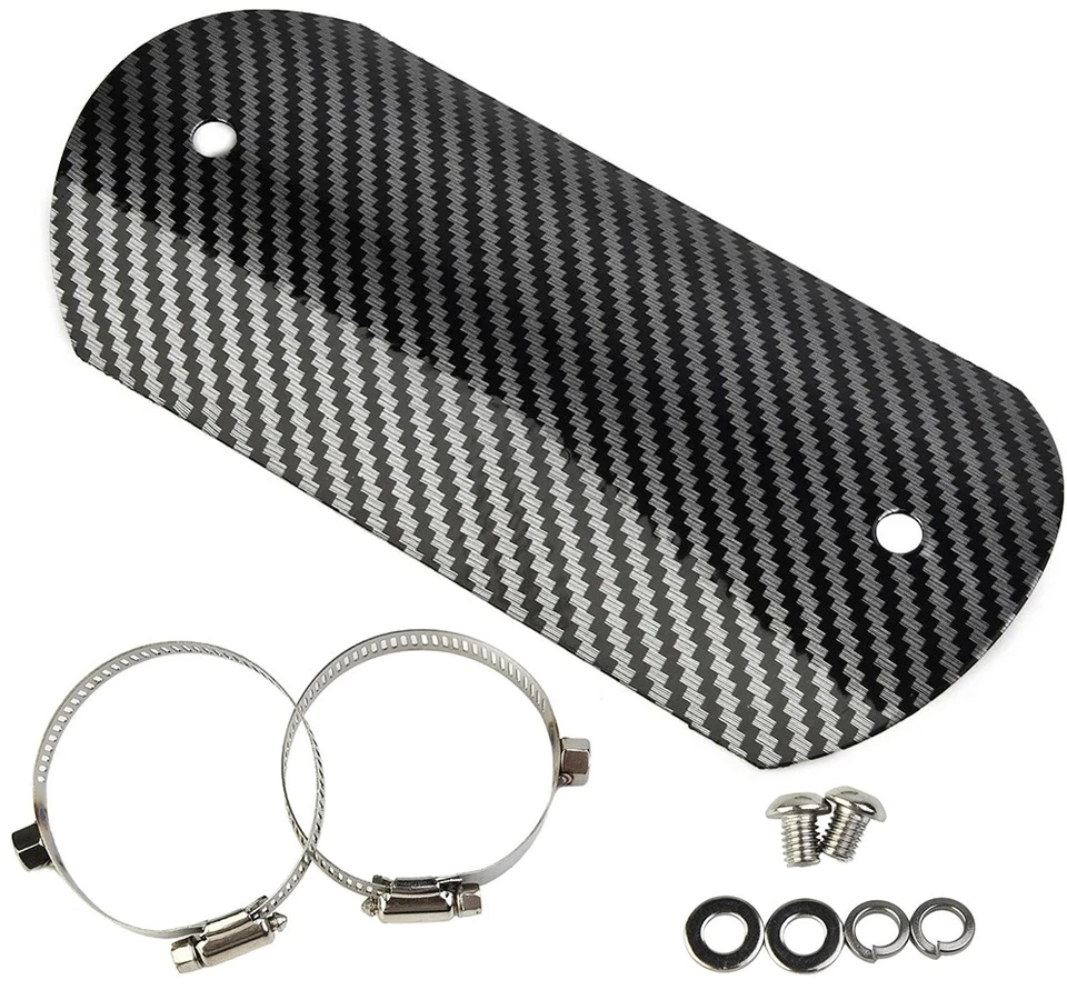 1x Motorcycle Exhaust Mufflers Pipe Heat Shield Cover Gurard Protector Universal - Image 4 of 4