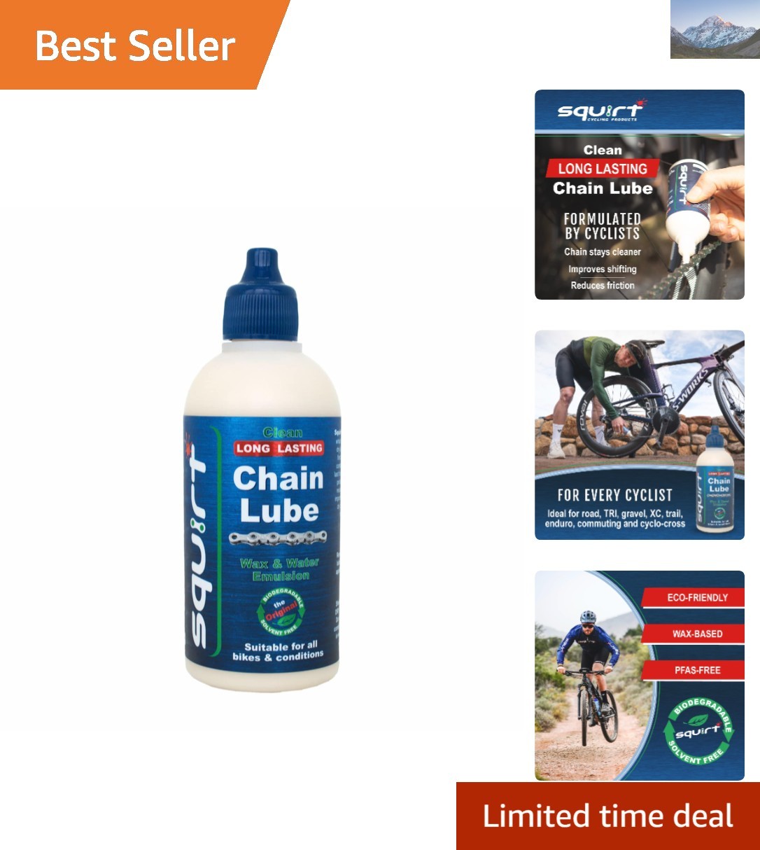120ml All-Weather Bike Chain Lube &ndash; Long-Lasting Dry Lubri