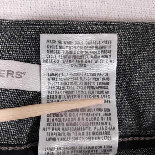 Dockers Wide Leg Gray Chambray Trouser Pants Size 12 Stretch Cotton Mid-Rise - Picture 14 of 14