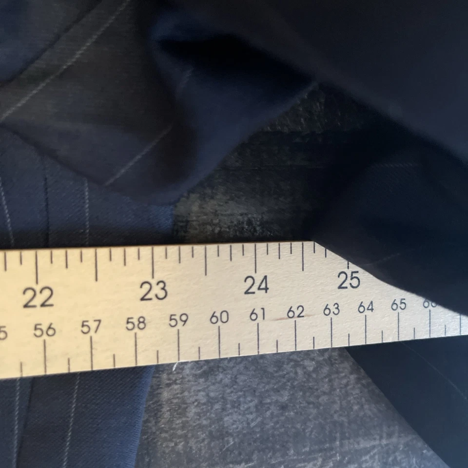 Yves Saint Laurent Hombre Estambre Madera Azul Marino Rayas Foto 3 de 4