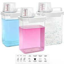 3 Pack Laundry Detergent Dispenser, 61 Oz Plastic Liquid Laundry Soap Contain... 0.17 per gallon