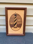 Hudson River Inlay Artwork Wood Marquetry Hatteras N.C. Lighthouse Beach Nelson