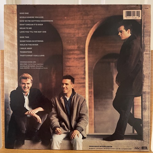 Crowded House Self-Titled Vinyl LP Capitol ST-12485 Near Mint Promo Mean to Me - Picture 5 of 8