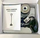 Kompatybilna z WGU stojąca kamera internetowa - gęsia szyja USB - czarna 