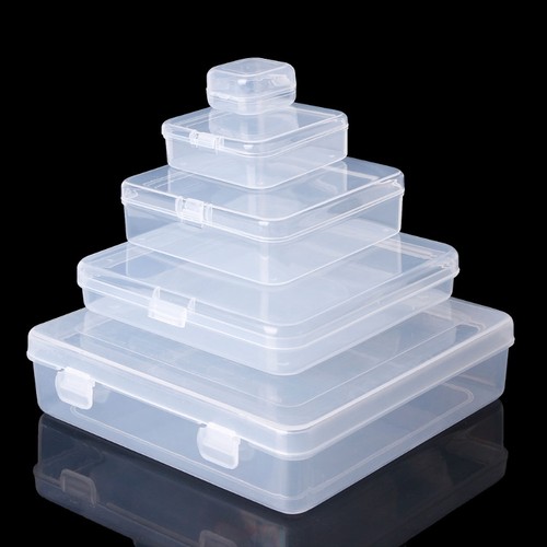 Square Transparent Plastic Jewelry Storage Boxes Beads for Case Container - Picture 6 of 8
