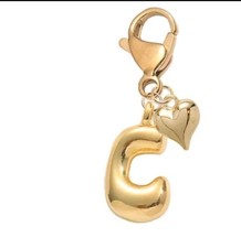 Initial "C" Decorative Handbag Accessory Or Keychain