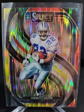 2024 Panini Select - Premier Level Emmitt Smith #155 Red & Yellow Shock Prizm