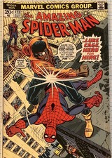 Amazing Spider-Man #123 VF+ John Romita Cover 1973 Marvel Mark Jeweler Variant