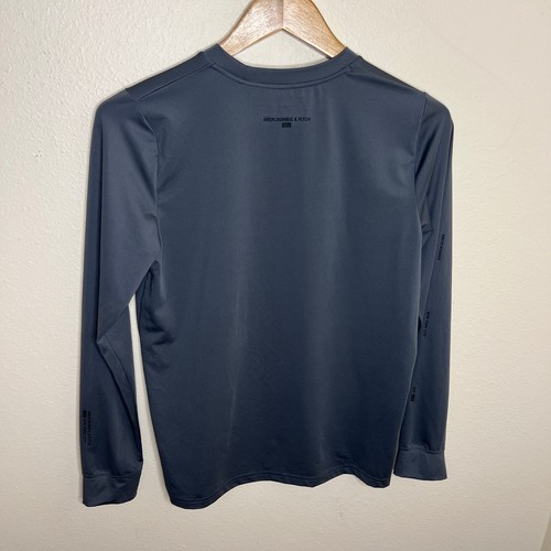 abercrombie kids Gray Long Sleeve Athletic Tee 13/14 - Picture 5 of 9