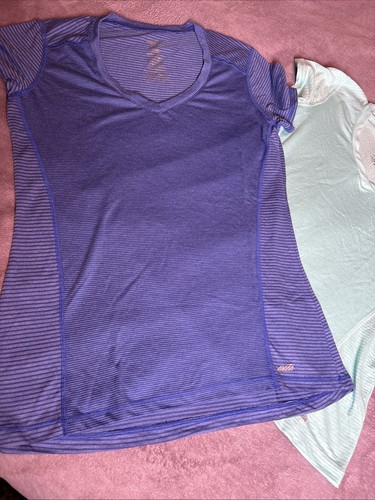 Avia 2 Bundle Girls Stretch M- Purple/ Green Tops