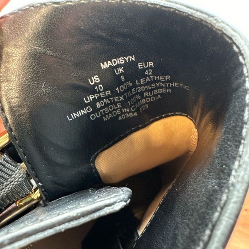 Revolve Lauren Ralph Lauren Madisyn brüniertes Leder Stiefeletten Absatz Booties - Bild 10 von 13