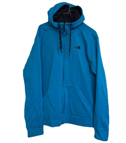 MENS THE NORTH FACE ZIP UP HOODED SWEATSHIRT SIZE LARGE Blue