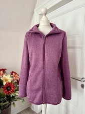 Outdoor Performance by Tchibo kuschelige Strickfleece Jacke Beere Meliert Gr. M