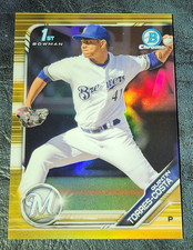 2019 Bowman Chrome Quintin Torres-Costa #BCP-242 Gold Refractor #1/50 ~ Brewers