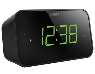 Philips Digitaler Radiowecker Uhrenradio 2 Alarme UKW Tuner TAR3306 B Ware
