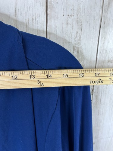 Susan Graver Women's XL Blue Open Front Liquid Knit Cardigan Jacket & Boho Tank - Picture 2 of 18