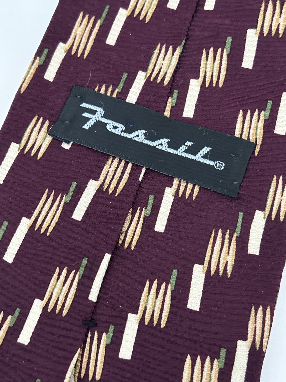 FOSSIL Maroon Beige Brown Patterned Train Peekabo… - image 6