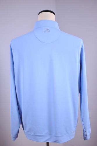 Peter Millar Perth Performance 1/4 Zip St. Louis Country Club Blue Men's Large L - Picture 4 of 5