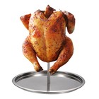 Bbq Vertical Skewer Chicken Rack Stainless Steel Bracket Grill Roaster