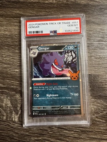 Pokémon Gengar Cosmos Holo 057/091 Trick or Trade 2024 PSA 10