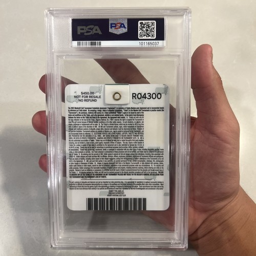 Jon Rahm Signed 2023 Masters Badge Ticket Autographed COA Mint - Picture 4 of 4