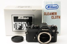 Sale Nikon FM Black SLR Film Camera Body Excellent/In Box From JAPAN