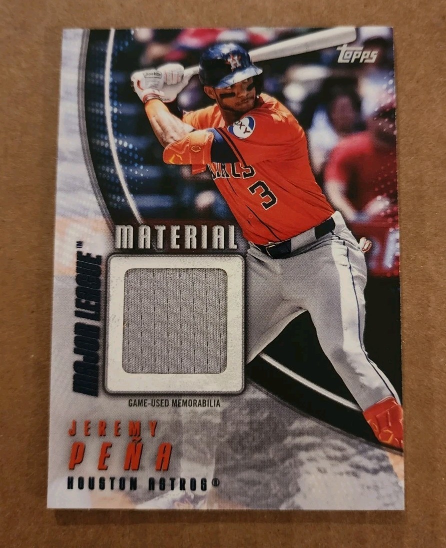 2025 Topps Series 2 - JEREMY PENA - Game Used Relic Card