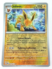 Carta Pokémon rara Jolteon 29/131 Evoluzioni Prismatiche Reverse Holo 2025