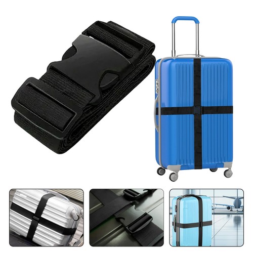 Luggage Strap Strong Extra Safety Adjustable Baggage Travel Tie Belt UK Seller - Picture 19 of 52