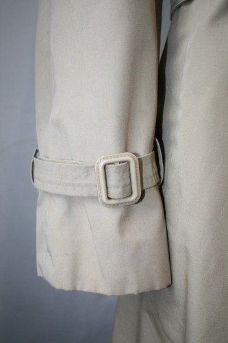 Vtg Christian Dior Monsieur beige DB trench coat belt classic mod revival Large - Picture 6 of 19