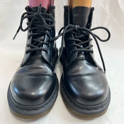 Dr Martens boots 101 Smooth Leather Ankle Boots black 6 eye  display picture 3