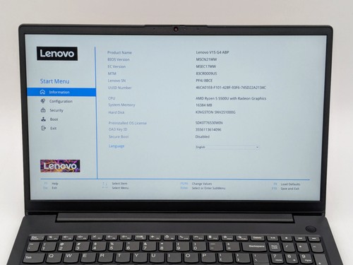 Lenovo V15 G4 ABP (83CR) 15" FHD RYZEN 5 5500U RADEON GRAFIK 1TB SSD 16GB W11P - Bild 15 von 15