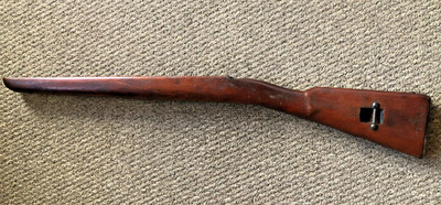 Carcano Wood Stock Italian WW2 Sporterized Butt Plate, Screw Insert, Sling Mount