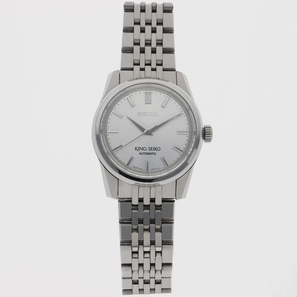 King Seiko SDKS003 Automatik Silber Zifferblatt Edelstahl Armband Herrenuhr