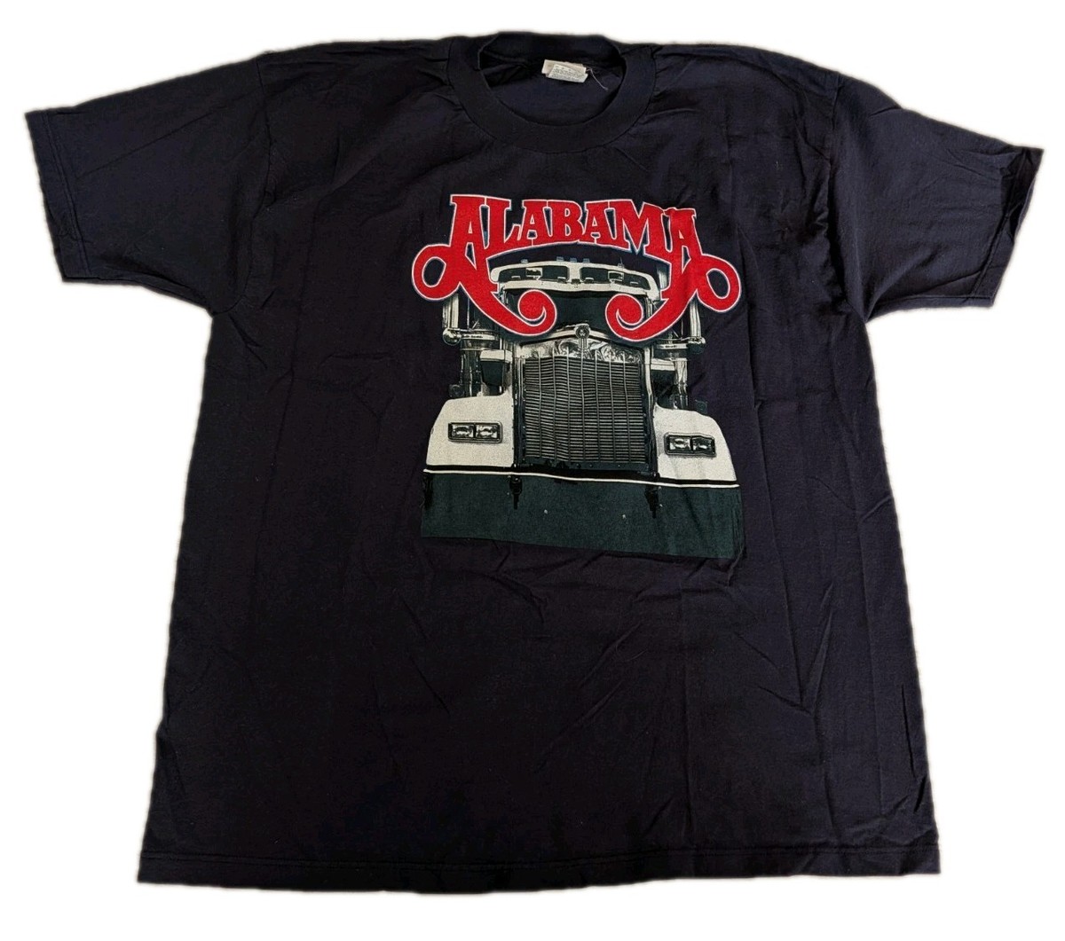 Vtg Alabama Band Tour Tee Shirt Mens XL Blue Semi Truck Music Y2K