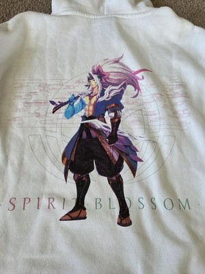 League of Legends ヤスオ Yasuo パーカー H&M League Of Legends LoL Spirit Blossom Yasuo White Hoodie Large