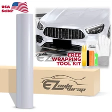 Premium Super Gloss Metallic Pearl White Vinyl Car Wrap Sticker Decal Sheet Film
