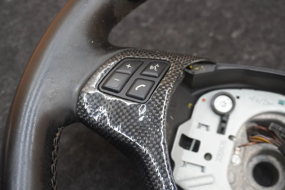 Driver Steering Wheel Leather Carbon Fiber 32302283733 BMW M3 E90 2008-13 *Note - Image 2 of 4