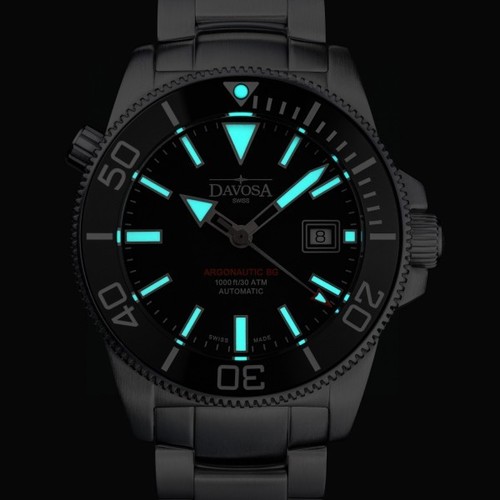 Davosa Argonautic BG 161.528.20 Herrentaucheruhr Automatic TriaLinkband Schwarz - Bild 2 von 2