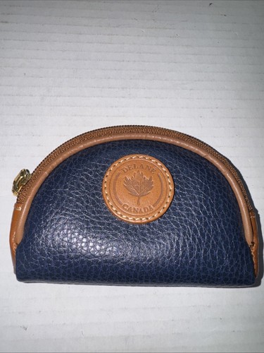 Vintage Delane Canada Münztasche Damen dunkelblau - Bild 2 von 7