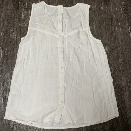 Abercrombie & Fitch Top donna S pizzo ricamato maglia floreale bianco canotta boho - Foto 3 di 7