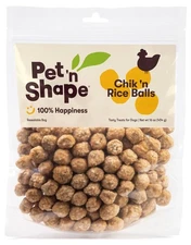 Pet 'n Shape Chicken & Rice Balls Dog Treats - 1 lb - Natural Flavor