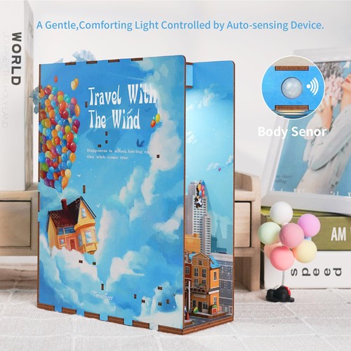 Tonecheer DIY Book Nook Kit Puzzle 3D in Legno Adulti fai da te Libro Nook - Foto 23 di 24