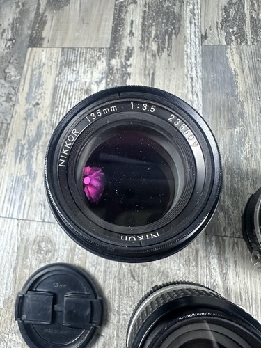 Nikon Nikkor 85mm 1.2 307548 Lot Of 3 Nikon Lens Untested - Picture 3 of 13