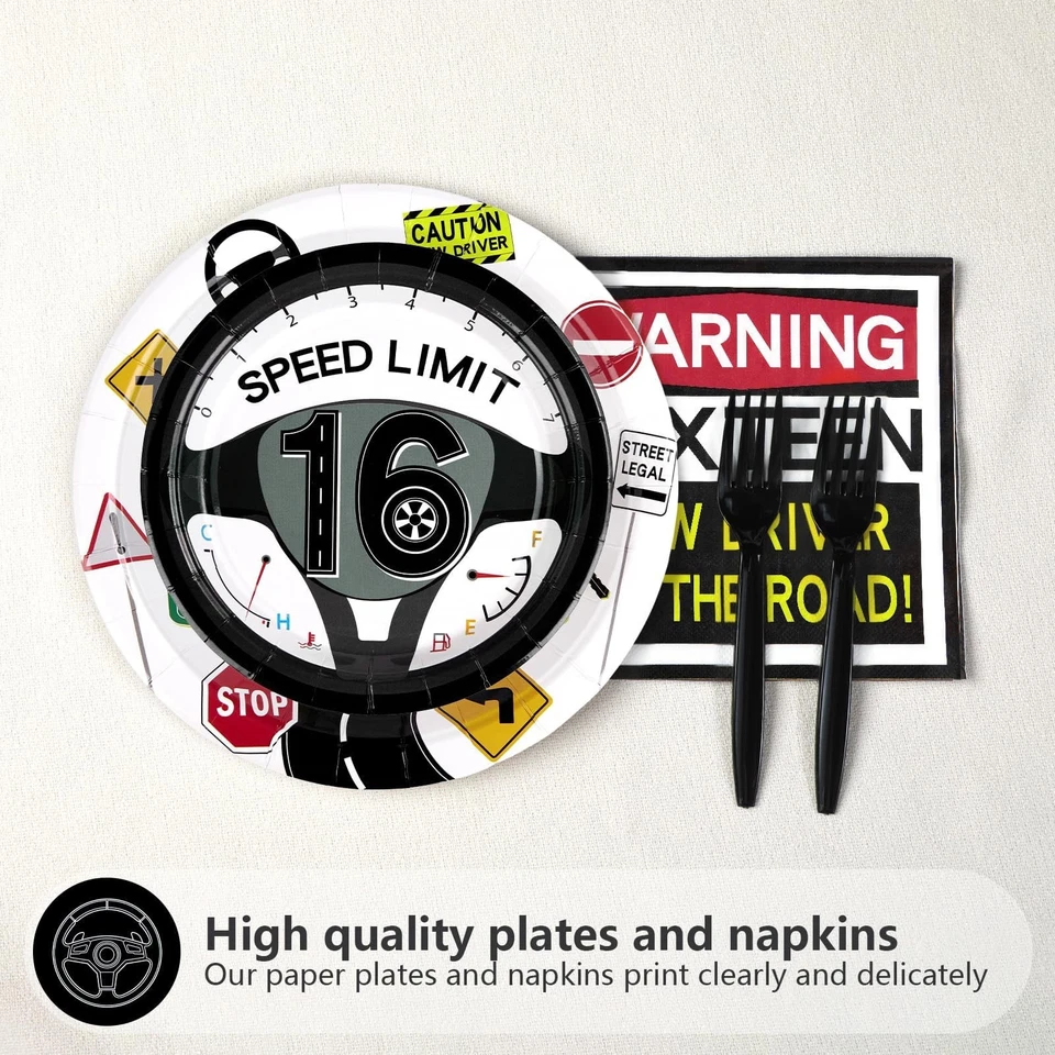 200 Piezas Licencia de Conducir 16º Cumpleaños Fiesta Decoraciones para Niños Nuevo Conductor Ca... Foto 3 de 4