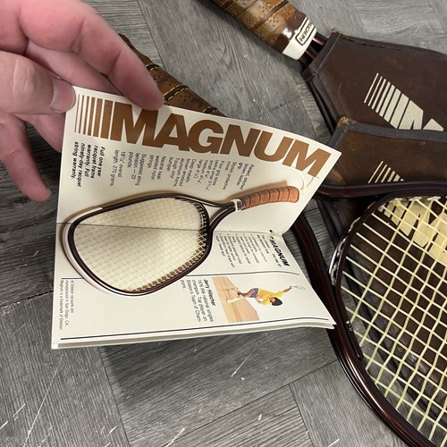 2- VTG Racquetball Racquet LOT Ektelon w/ Orig Covers 1 New NWT Brown Retro - Picture 4 of 23