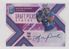 2018 Elite Draft Picks Status Purple Die-Cut 51/99 Austin Proehl #189 Auto 03rx