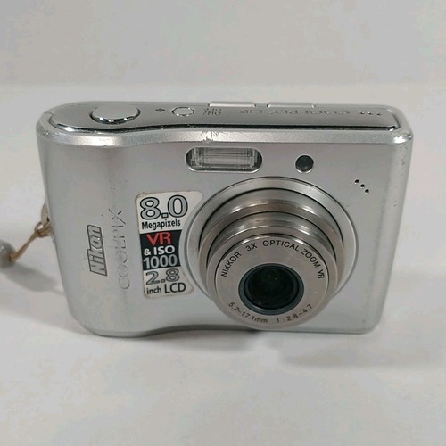 Nikon COOLPIX L15 8.0MP Compact Digital Camera SD Card Manual Cord Original Box - Picture 2 of 18